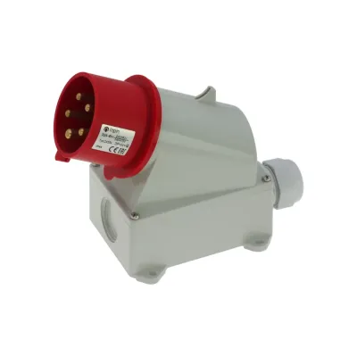 CA354 INPIN Вилка настенная 32A/400V/3P+N+E/IP44