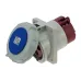 CA3575 INPIN Розетка встраиваемая наклонная 125A/230V/1P+N+E/IP67, фланец 110x114