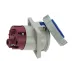 CA3575 INPIN Розетка встраиваемая наклонная 125A/230V/1P+N+E/IP67, фланец 110x114