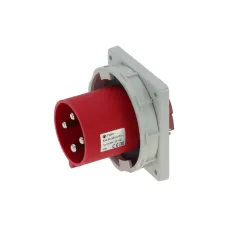 CA3656 INPIN Вилка встраиваемая 63A/400V/3P+E/IP67, фланец 106x110