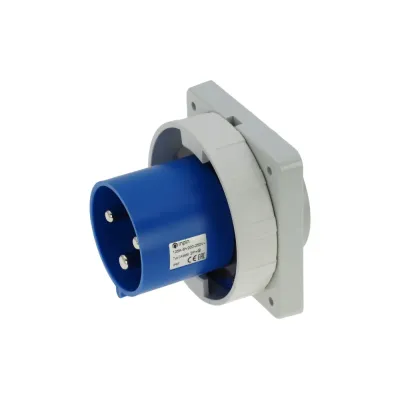 CA3665 INPIN Вилка встраиваемая 125A/230V/1P+N+E/IP67, фланец 130x130