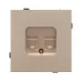Механизм компьютерной розетки двойной SCT-TENDO-MPC2-PL-GD, RJ-45, CAT6, Золото светлое