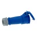 CA522 INPIN Розетка кабельная 32A/230V/1P+N+E/IP44