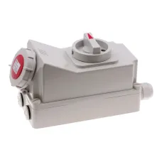 Розетка настенная с выключателем и механической блокировкой 16A/400V/3P+E/IP67