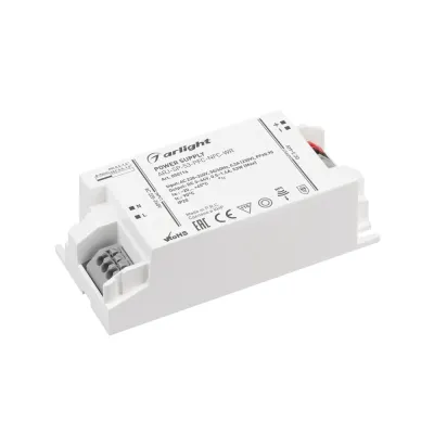 Блок питания ARJ-SP-53-PFC-NFC-WR (53W, 3-44V, 0.5-1.4A) (ARL, IP20, пластик, 5 лет)