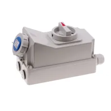 Розетка настенная с выключателем и механической блокировкой 16A/230V/1P+N+E/IP67