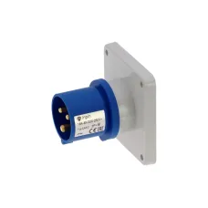 CA812 INPIN Вилка встраиваемая 16A/230V/1P+N+E/IP44, фланец 86x86