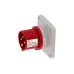 CA813 INPIN Вилка встраиваемая 16A/400V/3P+E/IP44, фланец 86x86 CA813 INPIN Вилка встраиваемая 16A/400V/3P+E/IP44, фланец 86x86