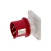 CA819 INPIN Вилка встраиваемая 32A/400V/3P+E/IP44, фланец 86x86 CA819 INPIN Вилка встраиваемая 32A/400V/3P+E/IP44, фланец 86x86