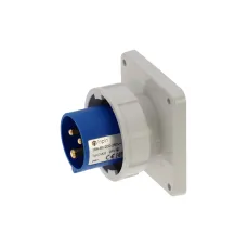 CA826 INPIN Вилка встраиваемая 16A/230V/1P+N+E/IP67, фланец 86x86