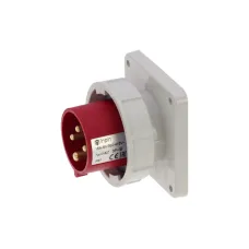 CA827 INPIN Вилка встраиваемая 16A/400V/3P+E/IP67, фланец 86x86
