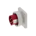 CA827 INPIN Вилка встраиваемая 16A/400V/3P+E/IP67, фланец 86x86