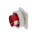 CA829 INPIN Вилка встраиваемая 16A/400V/3P+N+E/IP67, фланец 86x86