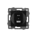 Механизм USB розетки SCT-MUAC-PL-BK-V 5V, 3A, QC4