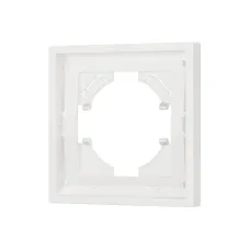 Рамка пластиковая FRM-TENDO-SFPL-1-WH, Белый, 1 пост