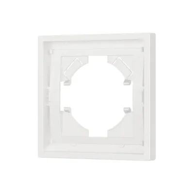 Рамка пластиковая FRM-TENDO-SFPL-1-WH, Белый, 1 пост