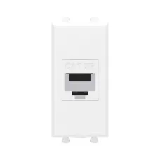 Avanti Компьютерная розетка RJ-45 без шторки      модульная кат.5е экранированная Белое облако 1    модуль