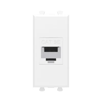 Avanti Компьютерная розетка RJ-45 без шторки      модульная кат.5е экранированная Белое облако 1    модуль