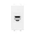 Avanti Компьютерная розетка RJ-45 без шторки      модульная кат.5е экранированная Белое облако 1    модуль