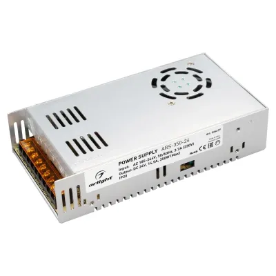 Блок питания ARS-350-24 (24V, 14.5A, 350W) (ARL, IP20 Сетка, 2 года)
