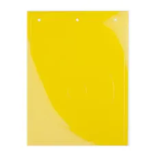 Табличка полужесткая для маркировки кнопок аварийного останова D=90мм. ПВХ. Желтая. (1 шт. на пластине, упак. по 10 листов)
