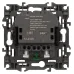 Розетка ЭРА Серия 12 12-4108-05 2P+E 16A-250В со шторками с USB type-A+C 5В-3А антрацит