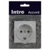 Розетка Intro Accent 6-202-01 2P+E Schuko, 16А-250В, IP20, СУ, AL/CU, белый