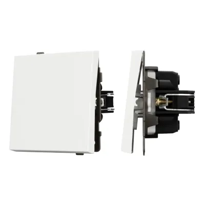 Механизм выключателя одноклавишный перекрёстный SWT-TENDO-MKX1-PL-WH 230V, 10A, Белый, 1 пост