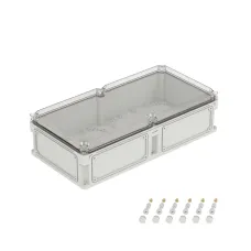 Корпус IP67,600х300х160 (выс.крышки 35),стнк.выбв.флнц.,прозр.крыш.