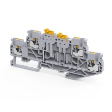 Клемма 2х-ярусная push-in 2,5 кв.мм разъед. OptiClip CPDLK-2,5-2L-MT-N-I-S-серый