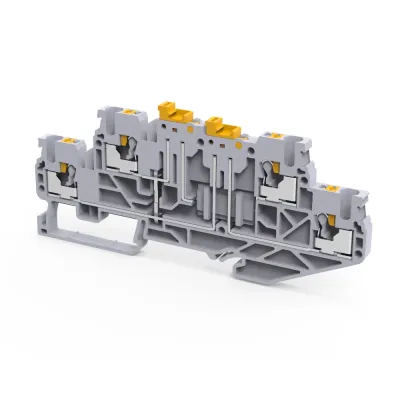 Клемма 2х-ярусная push-in 2,5 кв.мм разъед. OptiClip CPDLK-2,5-2L-MT-N-I-S-серый