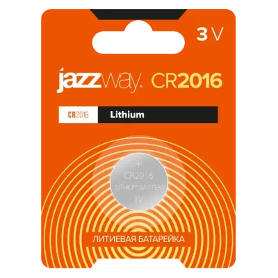 Элемент питания литиевый CR2016 BL-1 JAZZway