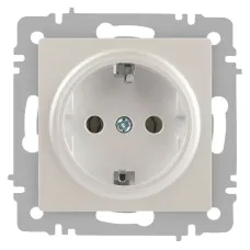 Розетка Intro Accent 6-202-06 2P+E Schuko, 16А-250В, IP20, СУ, перламутр