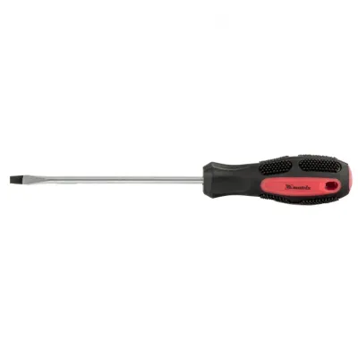 Отвертка Anti-Slip, SL4,0х100 мм, CrV, 2к рукоятка