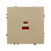 Механизм розетки с быстрой USB зарядкой SCT-NOBE-MUAC-SFPL-FC-GD, 65W, QC3, Золото светлое