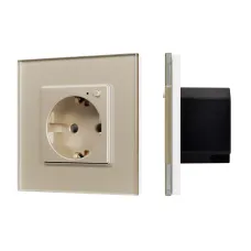 Розетка электрическая с Zigbee управлением SCT-OMALI-EUZB1-PL-GD 240V, 16A, Zigbee