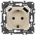 Розетка ЭРА Elegance 14-4108-02 2P+E 16A-250В со шторками с USB type-A+C 5В-3А слоновая кость