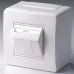 Коробка в сборе с 1 розеткой RJ45, кат.5е (телефон / компьютер), белая Коробка в сборе с 1 розеткой RJ45, кат.5е (телефон / компьютер), белая