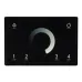 Панель Sens SMART-P79-DIM Black 230V, 4 зоны, 2.4G ARL, IP20 пластик, 5 лет