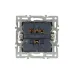 Механизм выключателя двухклавишный непроходной SWT-MK02-PL-GR 250V, 16A