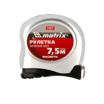 Рулетка Magnetic, 7,5 м х 25 мм, магнитный зацеп