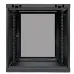 Шкаф настенный 19' TERACOM PRO 12U 600х450 мм дверь стеклянная с замком-ручкой чёрный