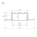 Профиль KLUS-POWER-W50H25-F-HIDE-2000 (ARL, Алюминий)