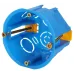 Коробка установочная ЭРА KUP-68-45-blue синяя 68х45мм для полых стен саморезы пластиковые лапки IP20