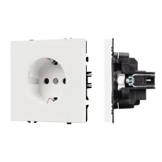 Механизм электрической розетки SCT-NOBE-MEU1-SFPL-WH 230V, 16A, Белый, 1 пост