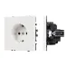 Механизм электрической розетки SCT-NOBE-MEU1-SFPL-WH 230V, 16A, Белый, 1 пост