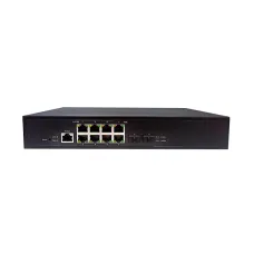 Коммутатор управляемый 8x1Гбит/с (RJ45 с PoE+), 2x1Гбит/с (SFP) 120Вт