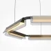 Светильник подвесной  Maytoni Flat MOD296PL-L60BS3K LED 60W Черный и Латунь