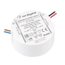 Блок питания ARPJ-SP-40300-PFC-TRIAC-R (12W, 20-40V, 300mA) (IP65 Пластик, 5 лет)