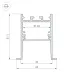 Профиль SL-COMFORT-4551-F-2000 ANOD BLACK (ARL, Алюминий)